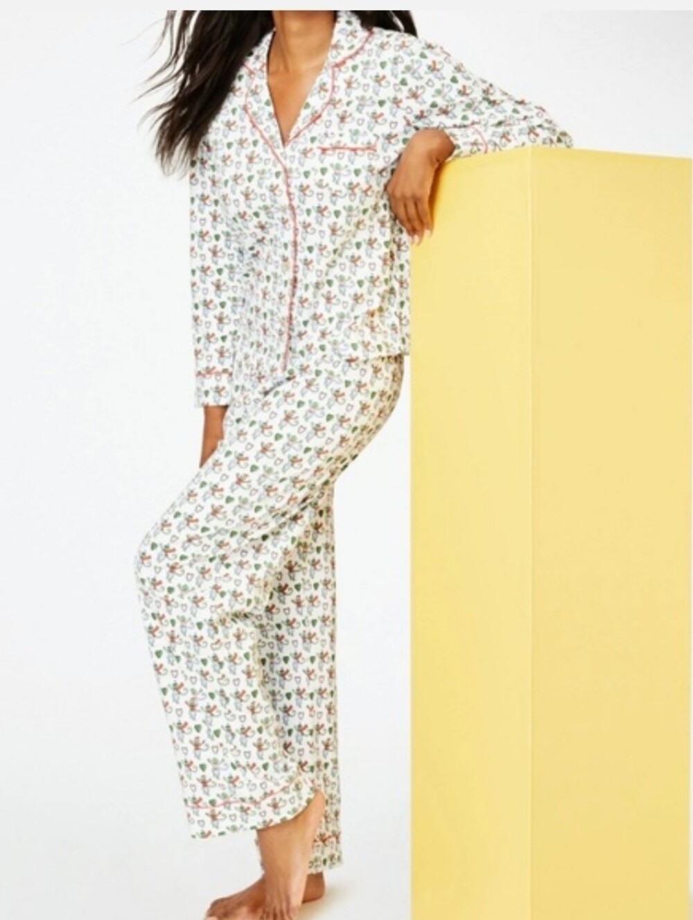 Roller Rabbit Merry Monkey Women's Pajamas Large Limited Edition 100% Cotton - Picture 2 of 11